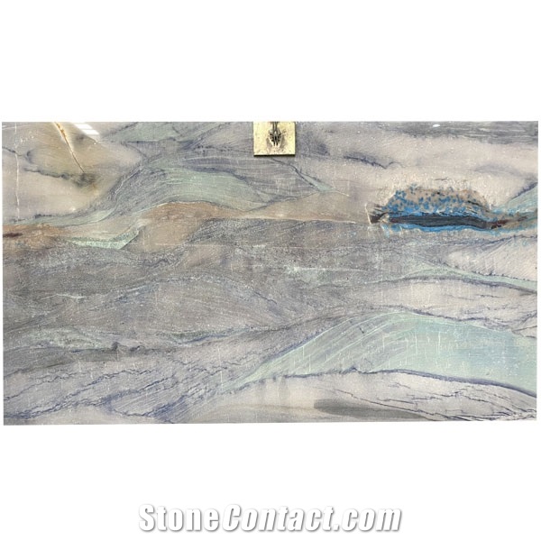 Polished Natural Blue Quartzite Azul Imperial Quartzite