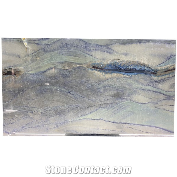 Polished Natural Blue Quartzite Azul Imperial Quartzite