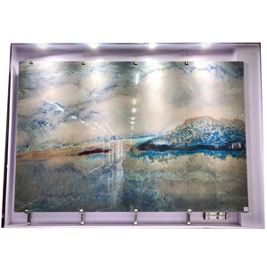 Polished Natural Blue Quartzite Azul Imperial Quartzite