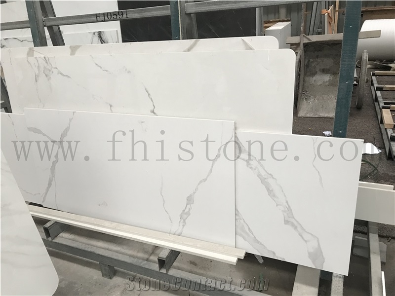 Calacatta White Statuary Sintered Stone Countertop
