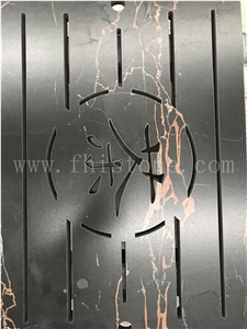 Golden Portoro Sintered Stone Tea Tray Teaboard