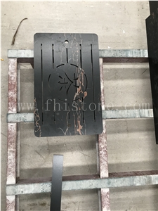 Golden Portoro Sintered Stone Tea Tray Teaboard