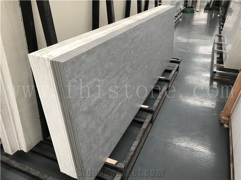Grey Wooden Timber Grey Sintered Stone Artificial Stone Slab