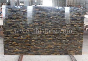 Yellow Blue Tiger Eyes Semiprecious Stone Luxury Decoration Yellow Blue Tiger Eyes Semiprecious Stone Luxury Decoration