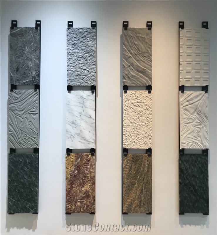 CNC Textured Stone Marble Textured Decorative Stone Wall 3D Wall Decor Panels