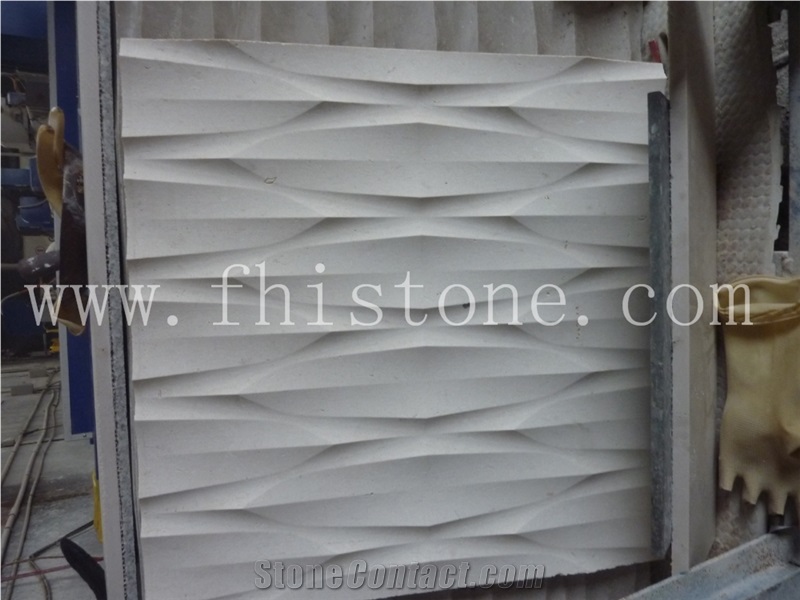 CNC Textured Stone Marble Textured Decorative Stone Wall 3D Wall Decor Panels