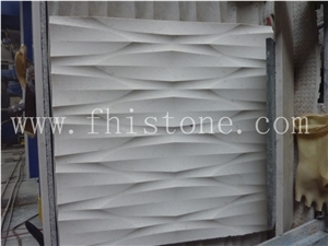 CNC Textured Stone Marble Textured Decorative Stone Wall 3D Wall Decor Panels