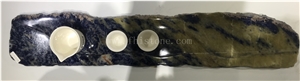 Sodalite Blue Granite Stone Tea Tray Handcrafts Stoneworks