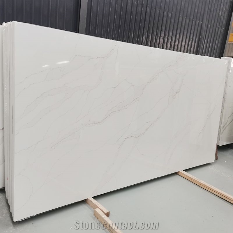 Best Quality Calacatta Quartz Big Size Slab