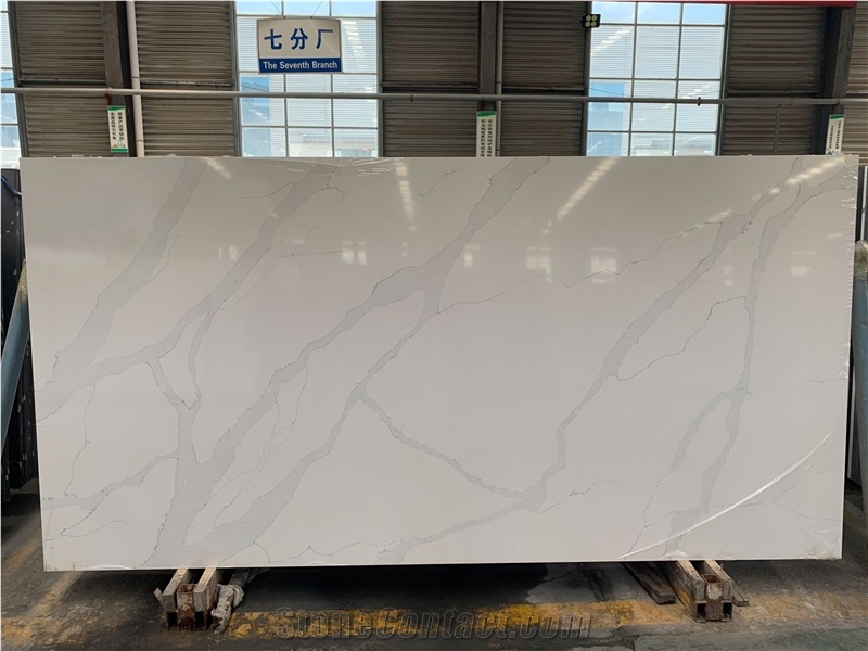 Best Quality Calacatta Quartz Big Size Slab