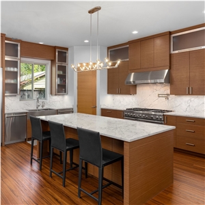 Calacatta White Quartz Kitchen Bar Top