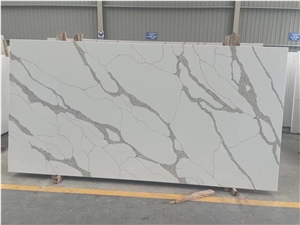 Carrara White Quartz Stone Slabs