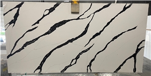 China Manufacturer Calacatta Quartz Slabs