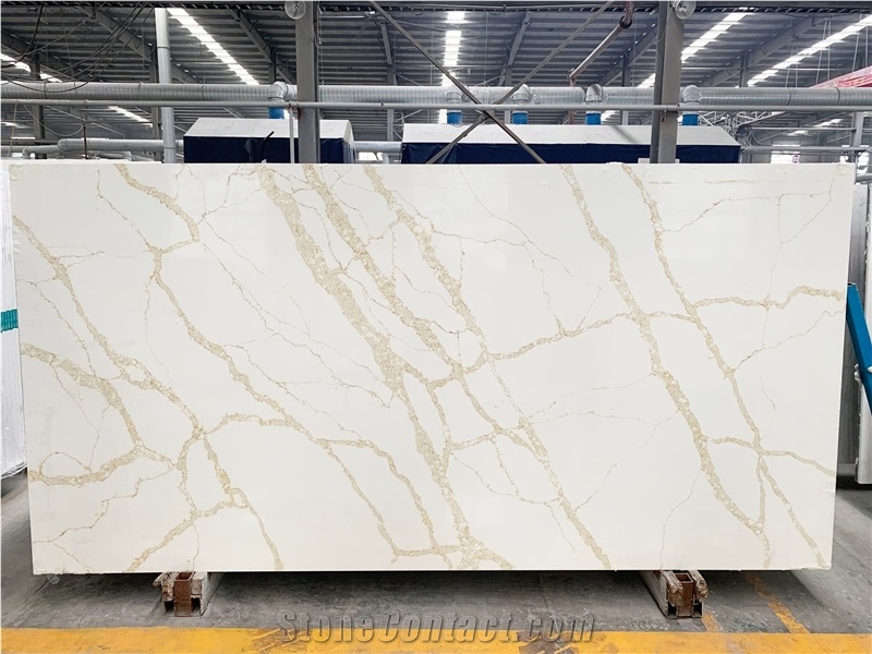 Prime Price Calacatta Quartz Engineered Stone Slabs