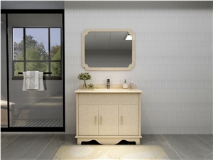 Single Hole Artificial Marble Bathroom Sinks