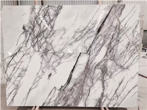 Milas Lilac Purple Marble Slab Kitchen Tiles