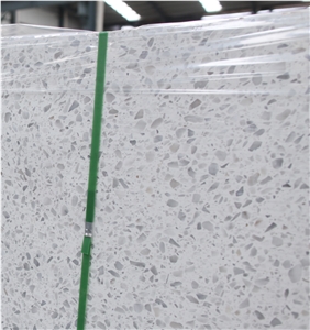 China Good Quality White Terrazzo Large Size Slab