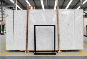 China Good Quality White Terrazzo Large Size Slab