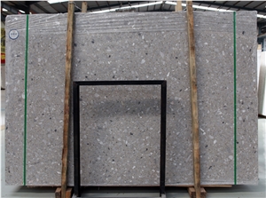 China Grey Cement Terrazzo Large Slab Polish For The Wall