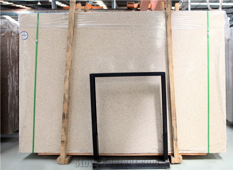 China HOT NEW Beige Inorganic Terrazzo  Big Slab Polished