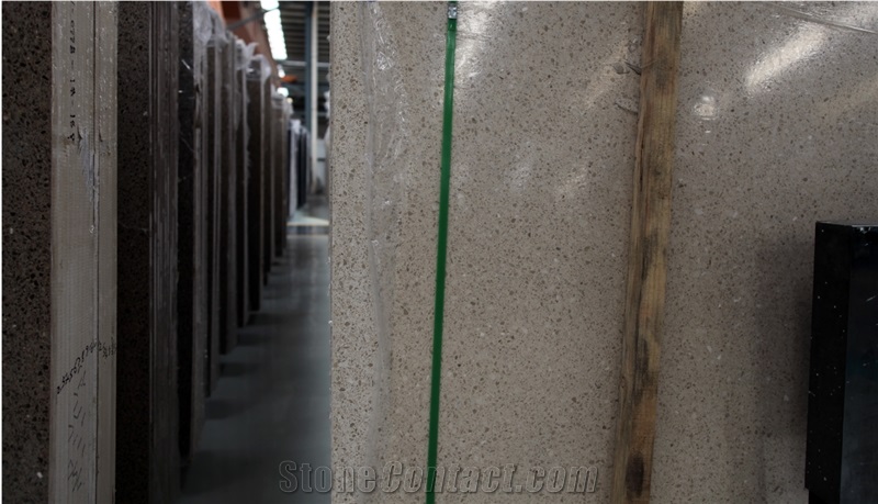 China HOT NEW Beige Inorganic Terrazzo  Big Slab Polished