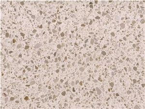 China HOT NEW Beige Inorganic Terrazzo  Big Slab Polished