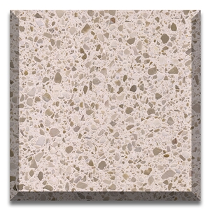 China HOT NEW Beige Inorganic Terrazzo  Big Slab Polished