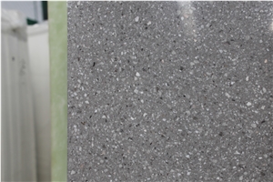 China HOT NEW  Grey Inorgnic Terrazzo Big Slab Polish