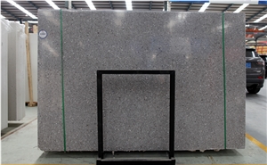 China HOT NEW  Grey Inorgnic Terrazzo Big Slab Polish