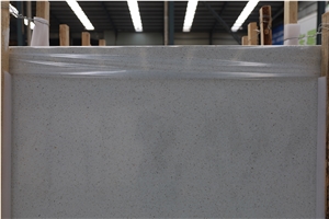 China Snow White Inorganic Terrazzo Big Slab Polish