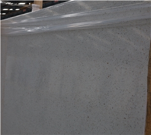 China Snow White Inorganic Terrazzo Big Slab Polish