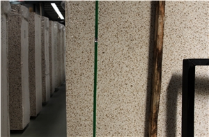 China Yellow Gold Terrazzo High Quality Large Slab