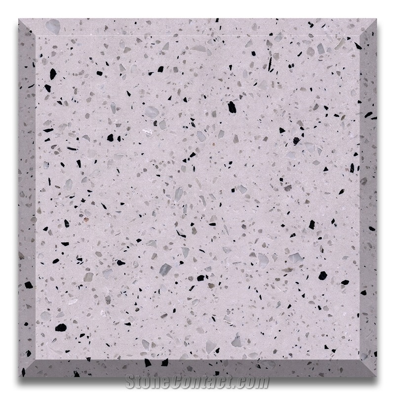NEW China Silver Terrazzo  Polish Slab For The Wall Floor