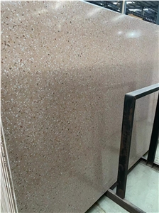 NEW Light Brown Terrazzo Slab Polish