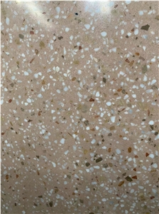 NEW Light Brown Terrazzo Slab Polish