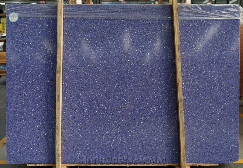 NEW Special Purple Terrazzo Large Slab Polish