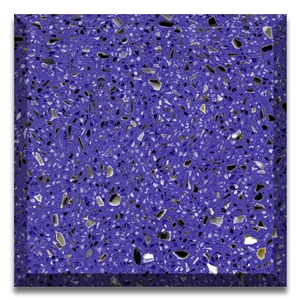 NEW Special Purple Terrazzo Large Slab Polish