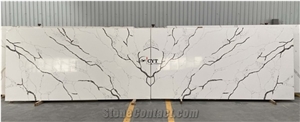 30Mm Artificial Calacatta Quartz Stone Slabs Quartz Stone