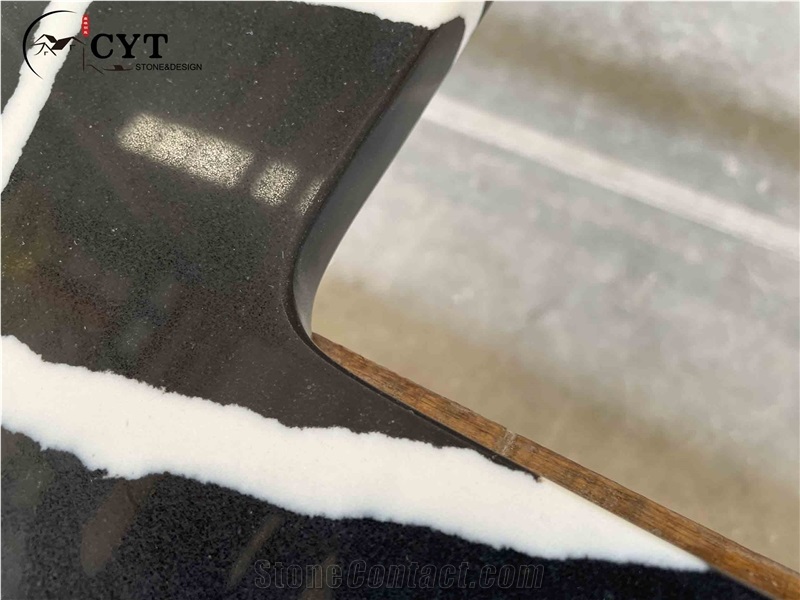 30Mm Artificial Quartz Stone Prefab Kitchen Countertop
