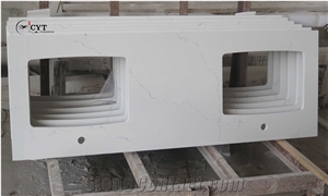30Mm Artificial Quartz Stone Prefab Kitchen Countertops