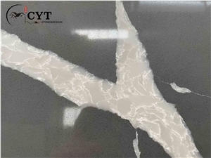 Black Artificial Carrara Engineered Quartz Stone Slabs