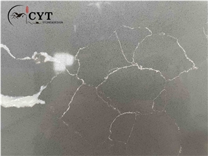 Black Artificial Carrara Engineered Quartz Stone Slabs