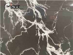 Black Engineered Quartz Stone Slabs For Wall And Floor Tiles