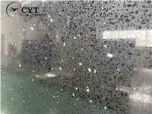 Black Sparkle Engineered Granite Quartz Stone Slabs