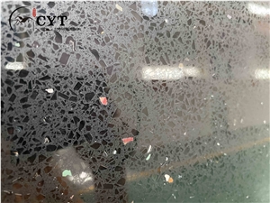 Black Sparkle Engineered Granite Quartz Stone Slabs