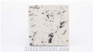 Double Color 30Mm Quartz Stone Slab For Flooring Tiles