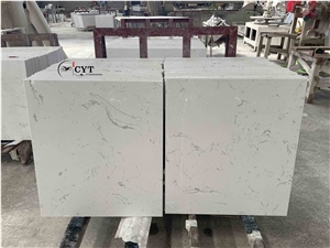 Double Sink Artificial Marble Bathroom Prefab Vanity Tops