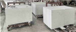Double Sink Artificial Marble Bathroom Prefab Vanity Tops