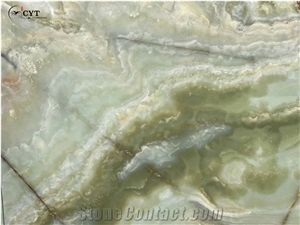 Jade Green Onyx Slabs For Wall And Floor Tiles