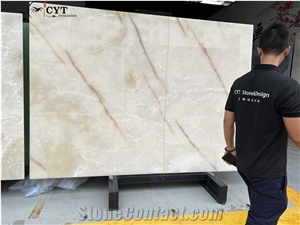 Pakistan White Jade Onyx Slabs For Floor Wall Tiles
